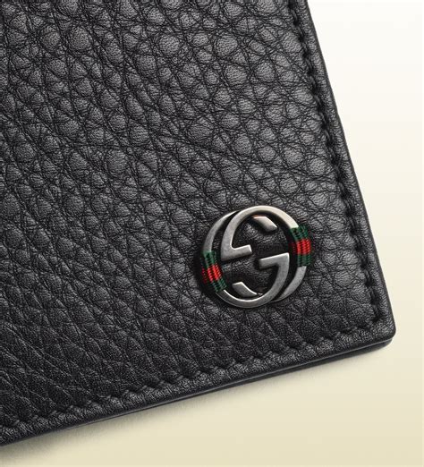 gucci long leather wallet|gucci leather bifold wallet.